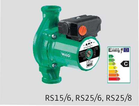 威乐标准水泵RS15/6,RS25/6,RS25/8